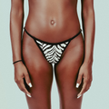zebra print bikini bottom