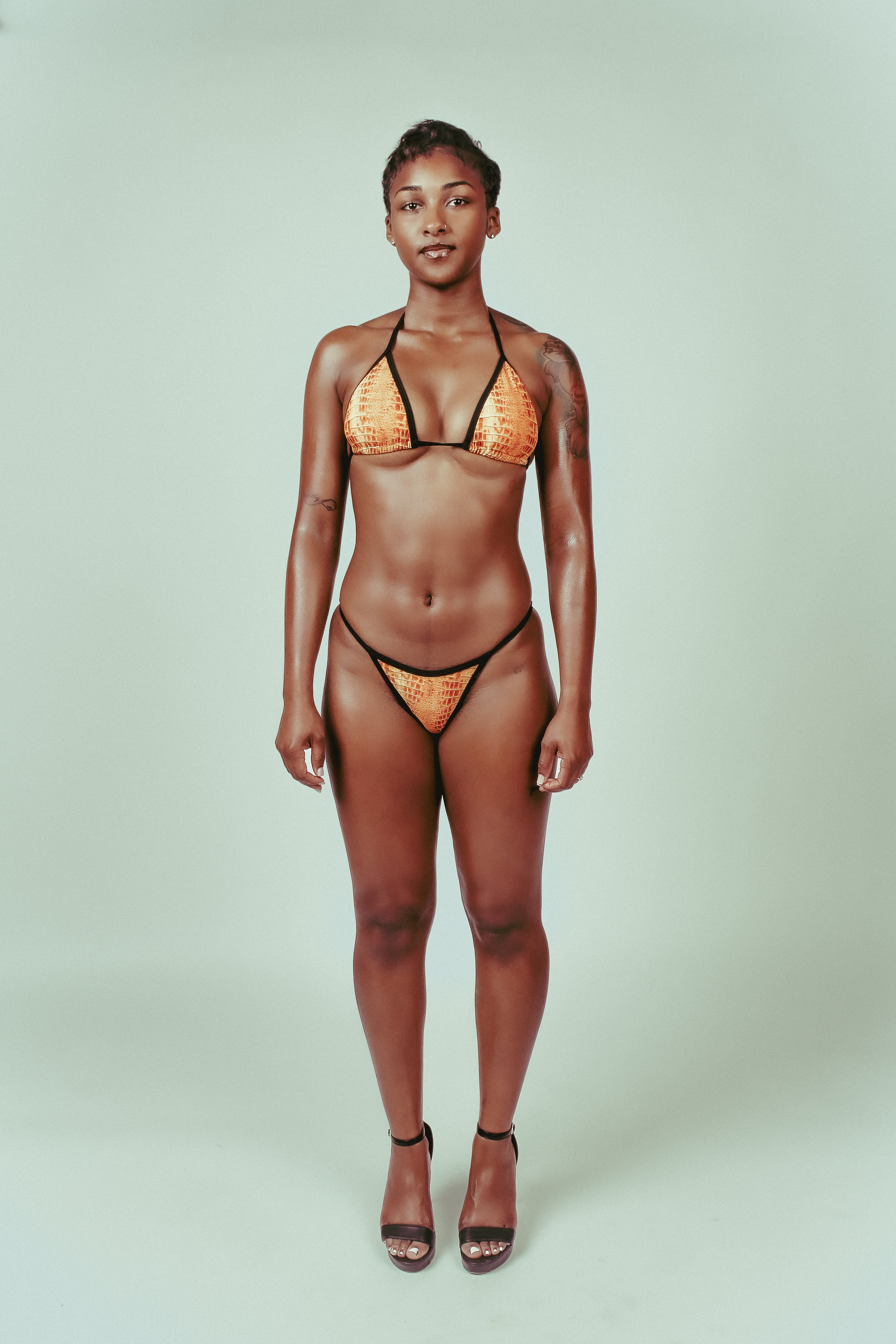crocodile print set